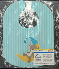 Load image into Gallery viewer, Baby Boy Bear on Moon Baby Bib BB8612BIB