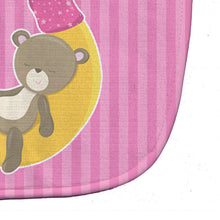 Load image into Gallery viewer, Baby Girl Bear on Moon Baby Bib BB8613BIB