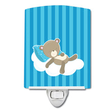 Load image into Gallery viewer, Baby Boy Bear on Cloud Ceramic Night Light BB8620CNL
