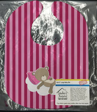 Load image into Gallery viewer, Baby Girl Bear on Cloud Baby Bib BB8621BIB