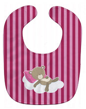 Load image into Gallery viewer, Baby Girl Bear on Cloud Baby Bib BB8621BIB