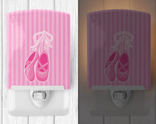 Load image into Gallery viewer, Ballet Shoes on Stripes Ceramic Night Light BB8624CNL