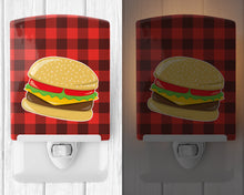 Load image into Gallery viewer, Backyard BBQ Hamburger Ceramic Night Light BB8629CNL
