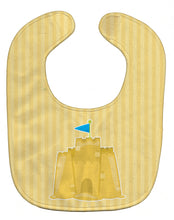 Load image into Gallery viewer, Beach Sand Castle Baby Bib BB8648BIB