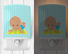 Load image into Gallery viewer, Beach Baby Boy on mat Ceramic Night Light BB8654CNL