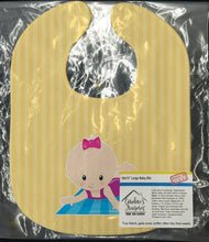 Load image into Gallery viewer, Beach Baby Girl on Mat Baby Bib BB8657BIB