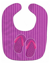 Load image into Gallery viewer, Beach Baby Girl Flip Flops Baby Bib BB8662BIB