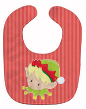 Load image into Gallery viewer, Christmas Blonde Boy Elf Baby Bib BB8666BIB