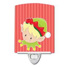 Load image into Gallery viewer, Christmas Blonde Boy Elf Ceramic Night Light BB8666CNL