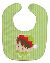 Load image into Gallery viewer, Christmas Brunette Boy Elf Baby Bib BB8667BIB