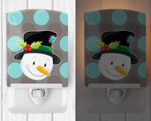 Load image into Gallery viewer, Christmas Snowman Ceramic Night Light BB8671CNL