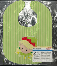 Load image into Gallery viewer, Christmas Blonde Girl Elf Baby Bib BB8674BIB