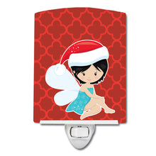 Load image into Gallery viewer, Black Haired Fairy Ceramic Night Light BB8679CNL