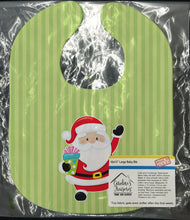 Load image into Gallery viewer, Christmas Santa Claus and Stripes Baby Bib BB8681BIB