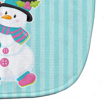 Load image into Gallery viewer, Christmas Snowman and Stripes Baby Bib BB8685BIB