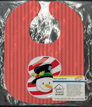 Load image into Gallery viewer, Christmas Month 8 Snowman Baby Bib BB8694BIB