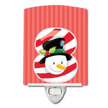 Load image into Gallery viewer, Christmas Month 8 Snowman Ceramic Night Light BB8694CNL