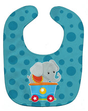 Load image into Gallery viewer, Circus Elephant Train Car Baby Bib BB8709BIB