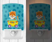 Load image into Gallery viewer, Circus Tiger Train Car Ceramic Night Light BB8710CNL