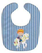 Load image into Gallery viewer, Ginger Boy Prince on Horse Baby Bib BB8748BIB