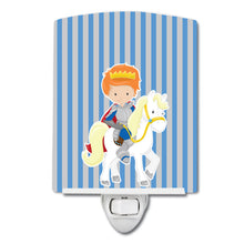 Load image into Gallery viewer, Ginger Boy Prince on Horse #2 Ceramic Night Light BB8748CNL