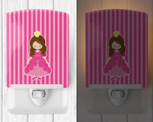 Load image into Gallery viewer, Brunette Girl Princess Grace Ceramic Night Light BB8752CNL