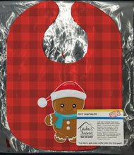 Load image into Gallery viewer, Christmas Gingerbread Santa Hat Baby Bib BB8777BIB