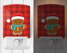 Load image into Gallery viewer, Christmas Gingerbread Santa Hat Ceramic Night Light BB8777CNL