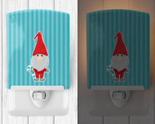 Load image into Gallery viewer, Christmas Gnome Candy Cane Ceramic Night Light BB8783CNL