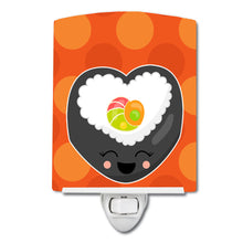 Load image into Gallery viewer, Heart Sushi Roll with Face Ceramic Night Light BB8801CNL