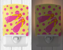 Load image into Gallery viewer, Beach Pink Flip Flops Ceramic Night Light BB8816CNL