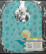 Load image into Gallery viewer, Beach Mermaid Blue Baby Bib BB8820BIB