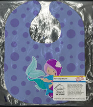 Load image into Gallery viewer, Beach Mermaid Purple Baby Bib BB8821BIB