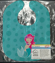 Load image into Gallery viewer, Beach Mermaid Pink Hair Baby Bib BB8825BIB
