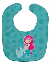 Load image into Gallery viewer, Beach Mermaid Pink Hair Baby Bib BB8825BIB