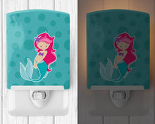 Load image into Gallery viewer, Beach Mermaid Pink Hair Ceramic Night Light BB8825CNL
