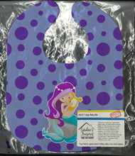 Load image into Gallery viewer, Beach Mermaid Purple Hair Baby Bib BB8827BIB