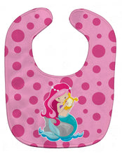 Load image into Gallery viewer, Beach Mermaid Pink Hair Baby Bib BB8828BIB