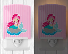 Load image into Gallery viewer, Beach Mermaid Pink Hair #3 Ceramic Night Light BB8832CNL