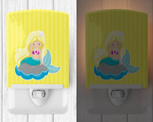 Load image into Gallery viewer, Beach Mermaid Blonde Hair #2 Ceramic Night Light BB8833CNL