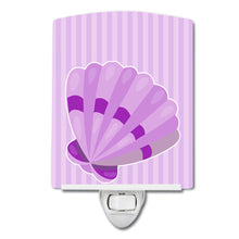 Load image into Gallery viewer, Beach Scallop Shell #2 Ceramic Night Light BB8843CNL