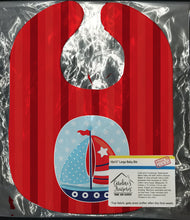 Load image into Gallery viewer, Nautical Sailboat Baby Bib BB8871BIB