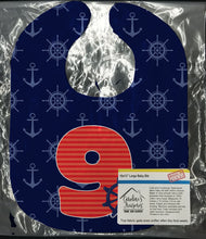 Load image into Gallery viewer, Nautical Month 9 Baby Bib BB8880BIB