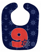 Load image into Gallery viewer, Nautical Month 9 Baby Bib BB8880BIB