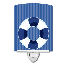Load image into Gallery viewer, Nautical Life Preserver #2 Ceramic Night Light BB8887CNL