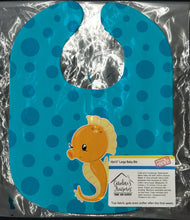 Load image into Gallery viewer, Nautical Seahorse Baby Bib BB8895BIB