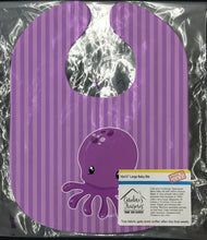Load image into Gallery viewer, Nautical Purple Octopus Baby Bib BB8904BIB