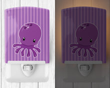 Load image into Gallery viewer, Nautical Purple Octopus Ceramic Night Light BB8904CNL