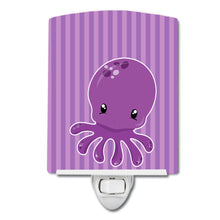 Load image into Gallery viewer, Nautical Purple Octopus Ceramic Night Light BB8904CNL