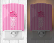 Load image into Gallery viewer, Nautical Pink Jellyfish Ceramic Night Light BB8907CNL